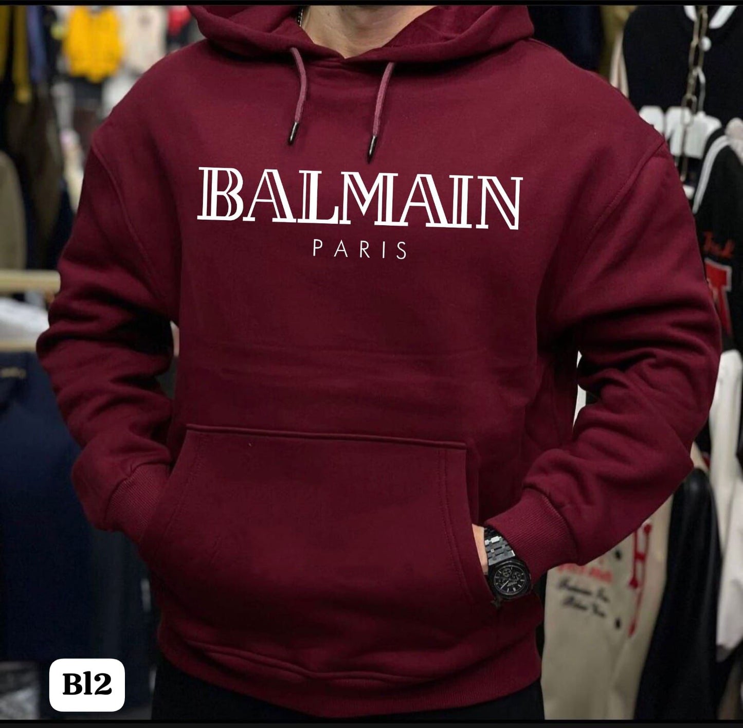 Balmain Paris Signature Hoodies