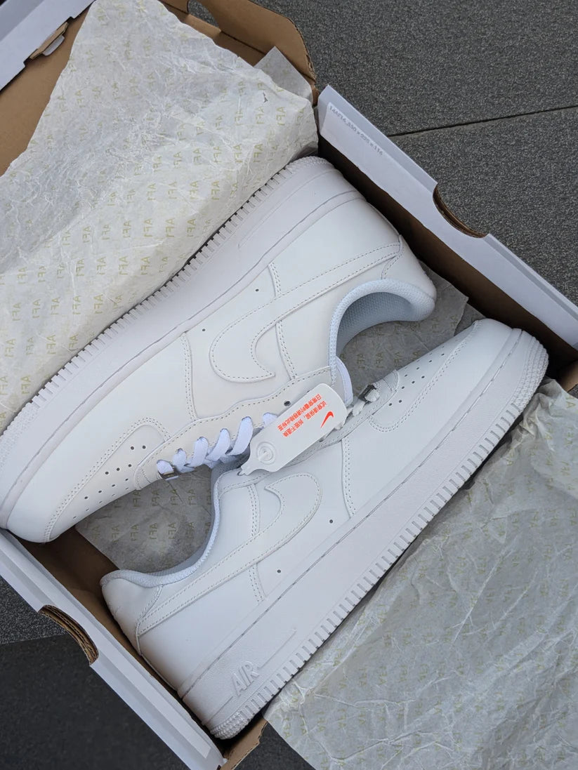 "Nike Air Force 1 – Classic All-White Edition"