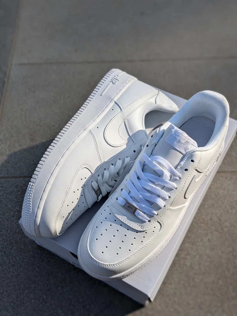 "Nike Air Force 1 – Classic All-White Edition"