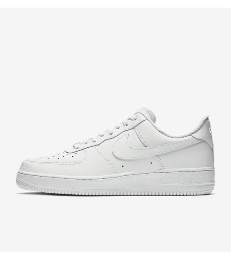 "Nike Air Force 1 – Classic All-White Edition"