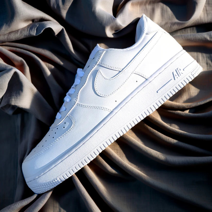 "Nike Air Force 1 – Classic All-White Edition"