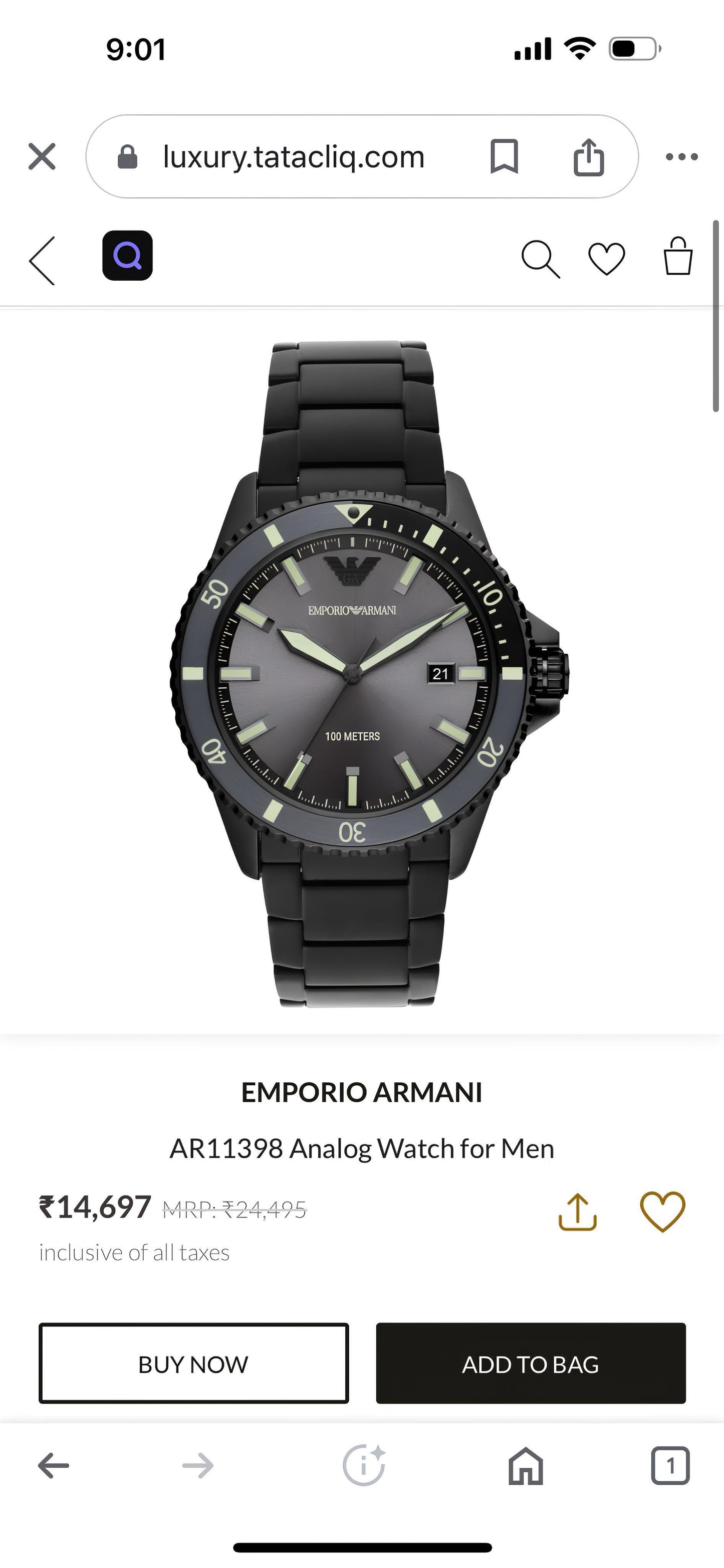 Emporio Armani AR11398 Watch