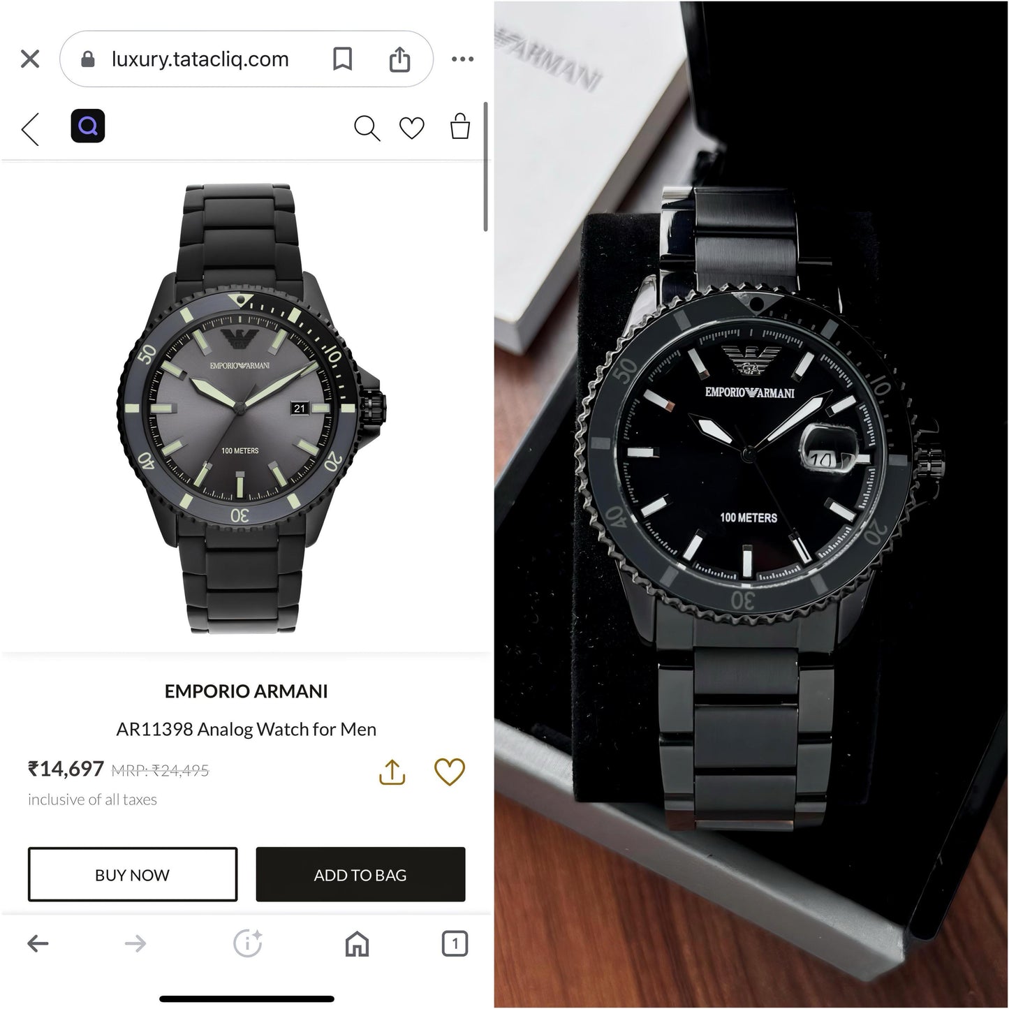 Emporio Armani AR11398 Watch