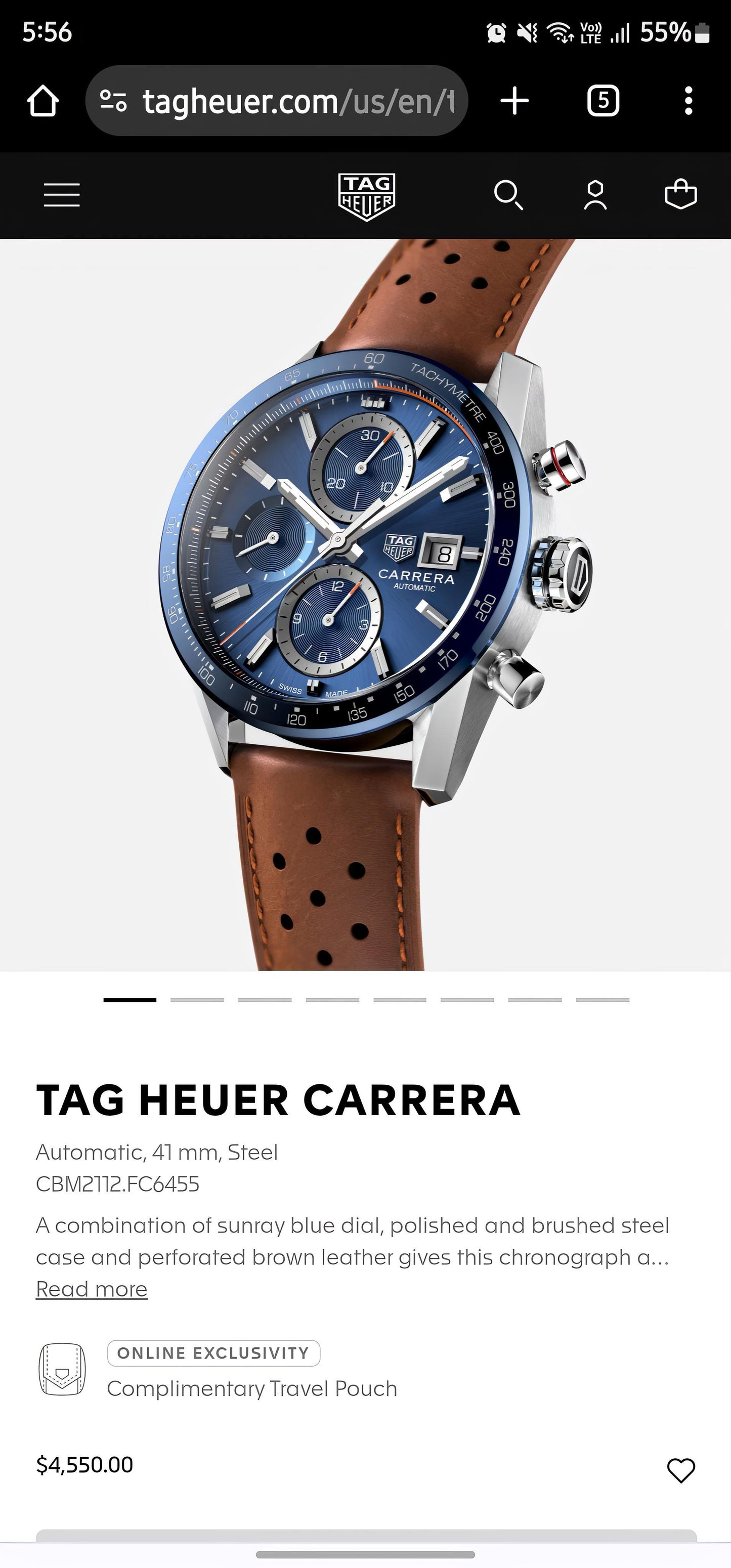Tag Heuer Carrera Watch
