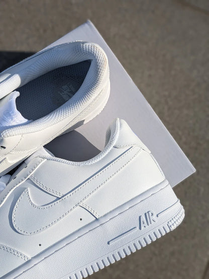"Nike Air Force 1 – Classic All-White Edition"